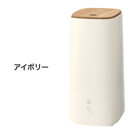 上部給水加湿機 ウッドモイスト 2L 最大6畳 超音波式 3段階 静音 THREEUP スリーアップ HF-T2580 グレージュ