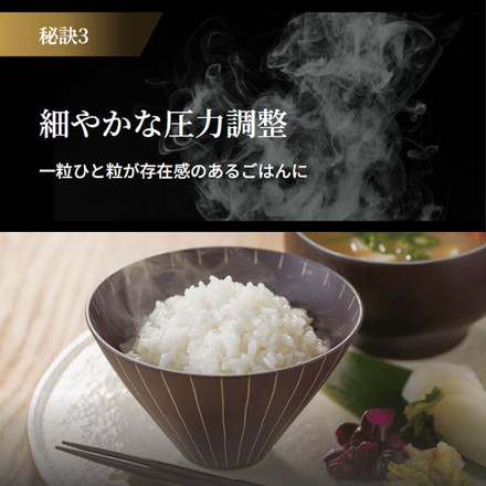 TIGER タイガー 圧力IHジャー炊飯器 ご泡火炊き エントリーモデル 5.5合 土鍋コート 炊き分け 極うま 少量 冷凍 おにぎり 分づき米 玄米 雑穀 麦飯 調理 圧力クリーニング JRI-S100WO オフホワイト
