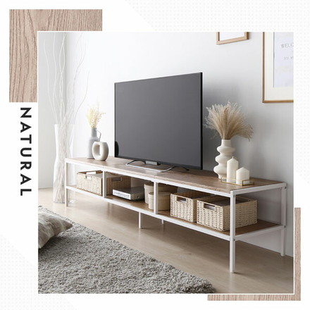 テレビボード テレビ台 単品 幅120cm ナチュラル オープンタイプ ローボード インテリア家具 TV台 TVボード