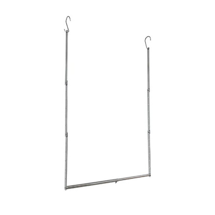ハンガー 衣類収納アップハンガー 幅41~70×奥行6×高さ101.5cm 収納アップブランコハンガー伸縮式 2段
