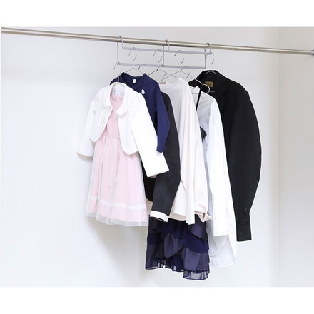 アップハンガー ハンガー 衣類収納 幅50cm 2本組 日本製 収納 収納力アップ 段違い クローゼット 大容量 省スペース スぺパ 小物 バッグ コート 整理 衣替え グレー