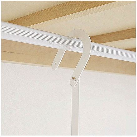 ハンガー 収納アップブランコハンガー 伸縮式 ワイド 幅63~107.5×奥行9.3×高さ72.5~101.7cm