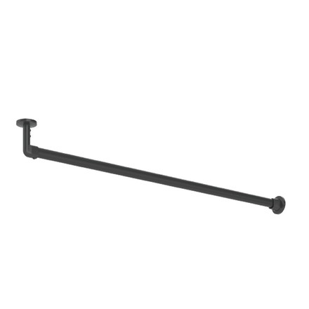 ハンギングバーH-3 天井付Lタイプセット 90×6cm TOSO 日本製 ハンガーパイプ トーソー 収納 ブラック