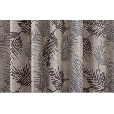 2級遮光 カーテン リーフ柄 2枚組 幅100 丈135 178 200 北欧 リーフ柄 葉っぱ シック 幅100×長さ135cm2枚組