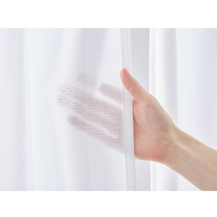 日本製 多サイズ 防炎 UVカットレース 断熱 保温 遮熱 多機能 省エネ エコ 節電 遮像レース 幅100×丈133cm2枚組