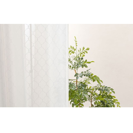 レースカーテン UVカット 紫外線 昼見えにくい 2枚組 幅100 丈133 176 198 ラメ糸 遮熱 保温 幅100×長さ133cm2枚組