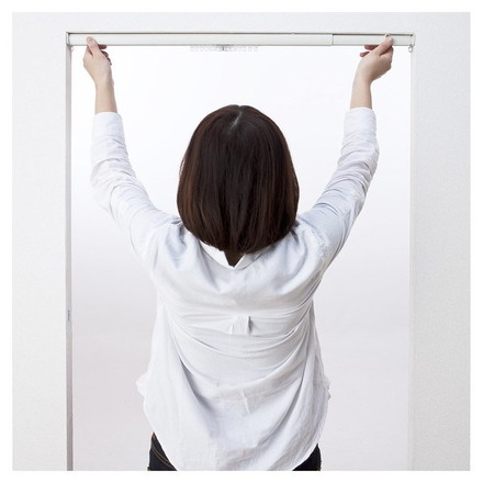つっぱり式 ワンロックカーテンレール フィットワン ホワイト1.1m用 フルネス