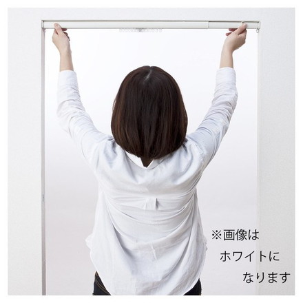 つっぱり式 ワンロックカーテンレール フィットワン ブラウン 0.7m用 フルネス