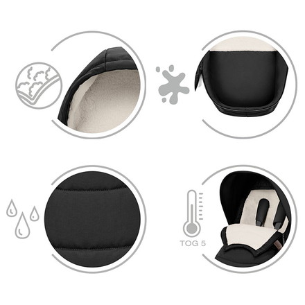 サイベックス プラチナム フットマフ cybex ベビーカー アクセサリー 撥水加工 防汚加工 保温 耐熱性 防寒 footmuff