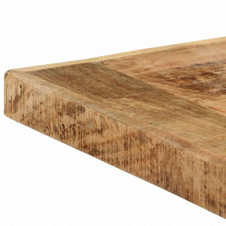 vidaXL ダイニングテーブル 140x70x75cm マンゴー無垢材 (粗目)家具 テーブル