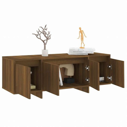 vidaXL TVキャビネット ブラウンオーク 120x30x40.5 cm エンジニアリングウッド家具