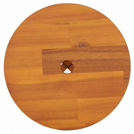 vidaXL スツール ブラウン 38x38x45 cm 丸型 アカシア無垢材家具 チェア