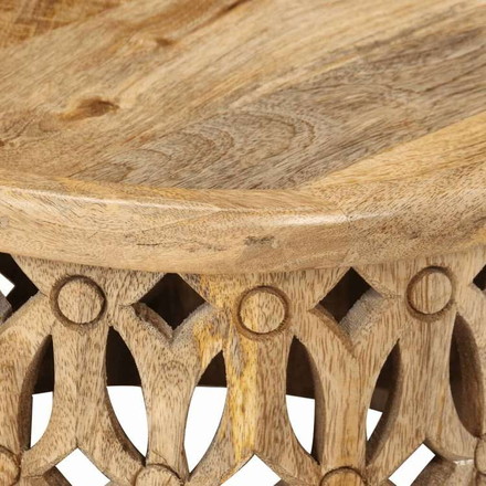 vidaXL コーヒーテーブル2点セット マンゴー無垢材家具 テーブル アクセントテーブル