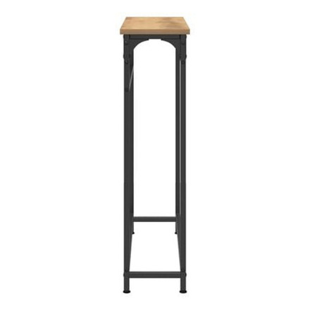 vidaXL コンソールテーブル アーチザンオーク 75x19.5x75 cm エンジニアードウッド & スチール家具