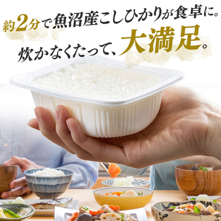 アイリスフーズ 低温製法米のおいしいごはん 新潟県 魚沼産 コシヒカリ 150g×24食パック（3食パック×8袋）