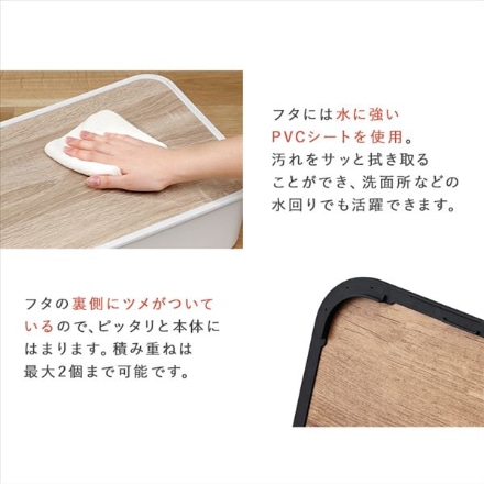 アイリスオーヤマ ナチュラルウッドボックス MDサイズ NWB-45D ホワイト