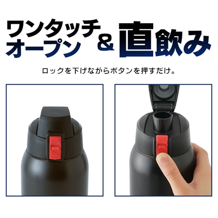 アイリスオーヤマ ステンレスケータイボトル ダイレクトボトル 1000ml DB-1000 レッド