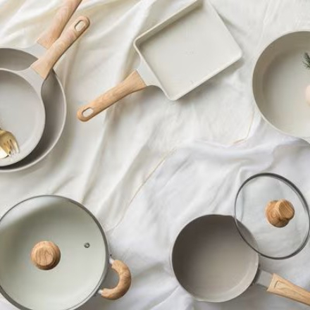 アイリスオーヤマ ナチュかる両手なべ24cm IH・ガス火対応 NTL-P24 パールグレー×アイボリー