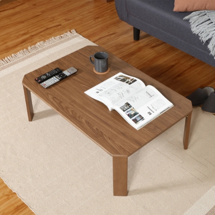 ＵＶモダンローテーブル Ｌａｔｔｅ ウォルナット ９０×６０