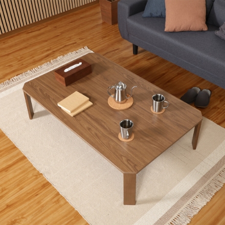 ＵＶモダンローテーブル Ｌａｔｔｅ ウォルナット １２０×７５