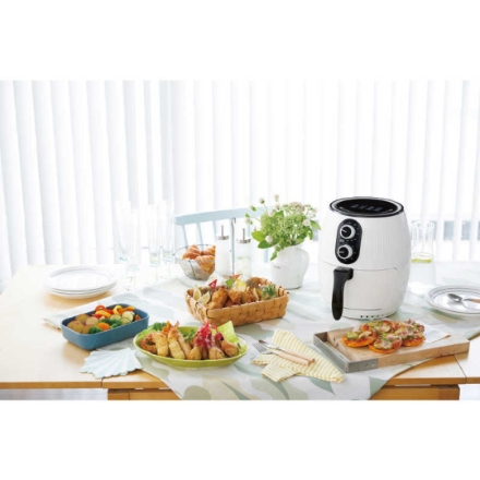 ノンフライヤー ショップジャパン カラットフライヤー KRF-WS01 ホワイト系