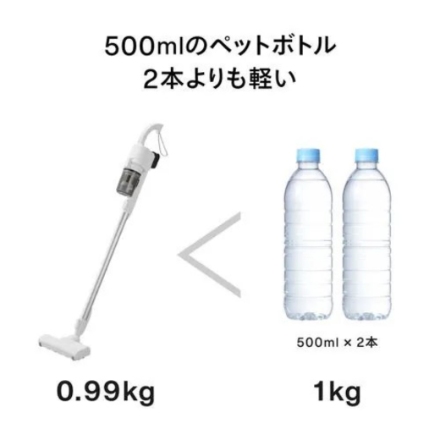 ツインバード スティック掃除機 TC-E187W ホワイト
