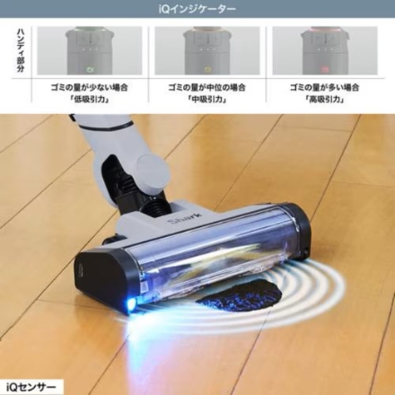 シャークニンジャ スティック掃除機 EVOPOWER SYSTEM BOOST LC602JGY ウィンターフォグ
