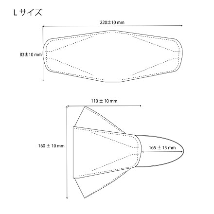 Dr.Puri KF94 飛沫防護 マスク ダイヤモンド型 4層フィルター 20袋入 細菌ろ過効率99％ 不織布 柔らかい耳バンド (4-4287-01)