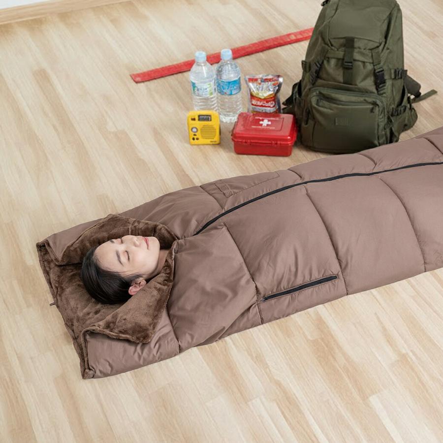 あったか5WAYトリプルウォーム寝袋 2枚組 シュラフ 着る寝袋 フリース生地