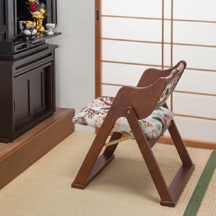 天然木 和風 折りたたみ 椅子