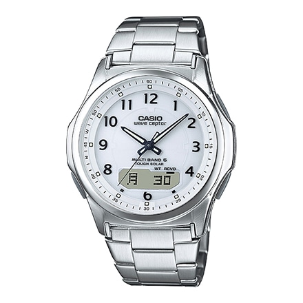 CASIO ソーラー 電波時計 ホワイト WVA-M630D