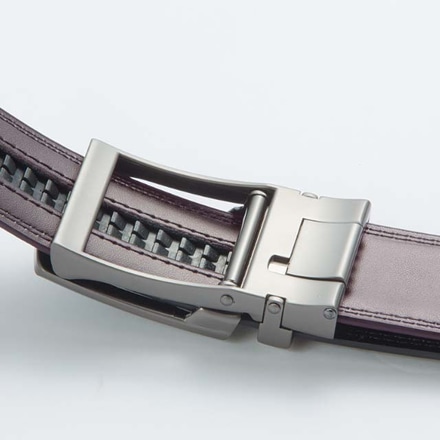 ファミラ 牛革ラチェット式ベルト 黒2本＋茶1本 合計3本セット ラチェット ベルト ホールレスベルト ブラック ブラウン 牛革ベルト メンズベルト ワンタッチ スライド サイズ調整【代金引換不可】 ファミラ 牛革ラチェット式ベルト