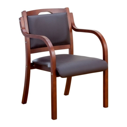 介護福祉士がお薦めする立ち座りサポートダイニングチェア 2脚組 低反発シートクッション付き ベージュ