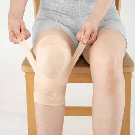 膝らく筋肉バンドサポーター 膝サポーター 日本製 2枚組 Lサイズ