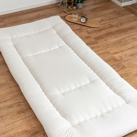 敷布団 シングル 極厚 10cm厚 日本製 洗える ウォッシャブル 軽量 防菌 防臭 防ダニ 3層構造 固綿入り