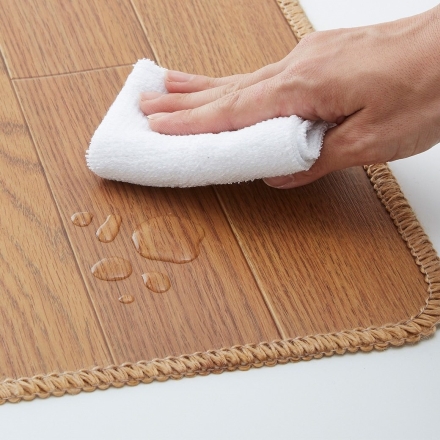 抗菌防臭加工木目調塩ビキッチンマット 60×300cm 木目調 塩ビ 床 キッチンマット