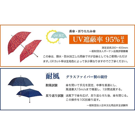 折りたたみ傘 レディース 傘 晴雨兼用 手開き Shizuku Light チェリー ※他色あり