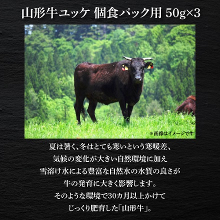 山形牛 ユッケ 個食パック用 50g×3 計150g 産地直送 山形ミートランド(産直)