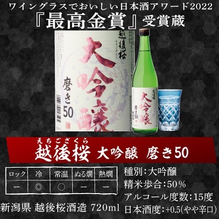 日本酒 大吟醸酒 飲み比べ セット 720ml×5本 RSL