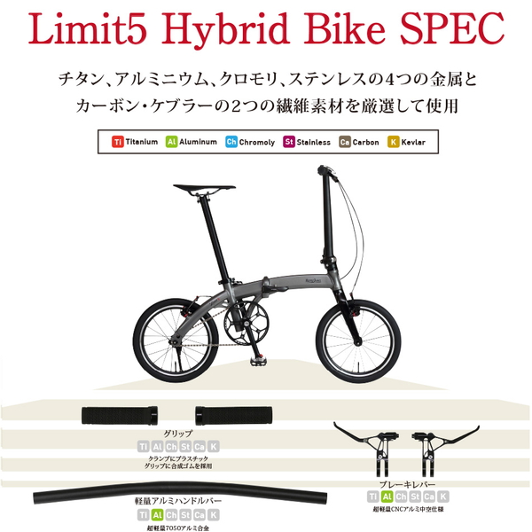 GIC 折りたたみ自転車ハリークイン Limit5 シングルスピードモデル １６インチ