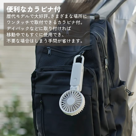 (携帯扇風機) 春を待つシマエナガ デザイン リズム ハンディファン Silky Wind Mobile 3.2 9ZF040RH04 ミズイロ