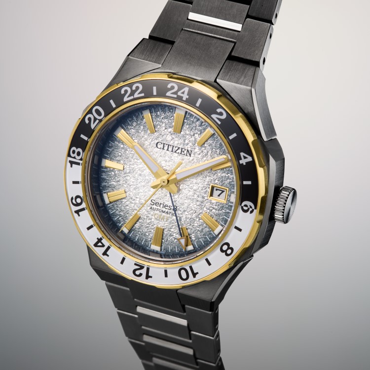 CITIZEN シチズン Series 8 シリーズエイト 880 Mechanical NB6035-55H メンズ 腕時計 機械式 自動巻き 手巻き GMT機能 10気圧防水 サファイアガラス ステンレス シースルーバック 世界限定1600本