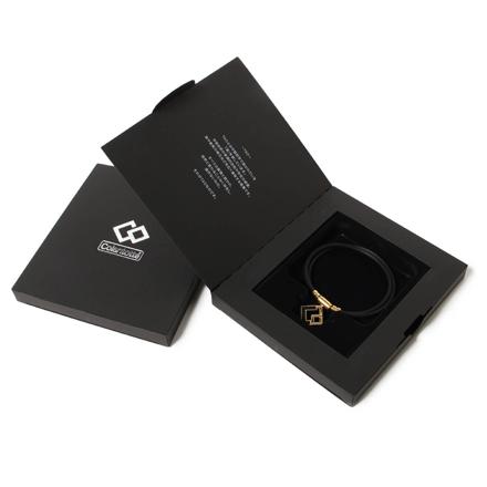 コラントッテ 磁気ネックレス TAO ネックレスα ARAN(アラン) ブラック シルバー Lサイズ ABARD37L