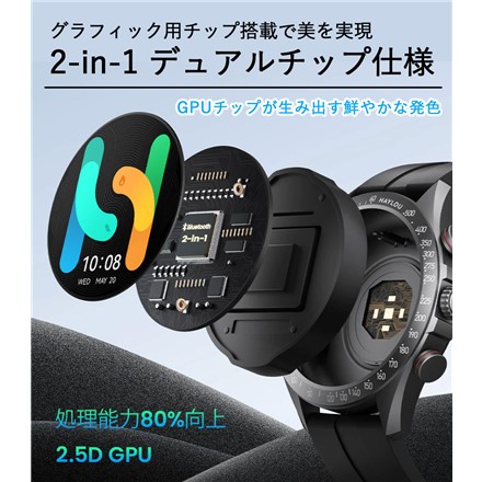 HAYLOU Solar Pro スマートウォッチ 1.43インチ HL-SPGN グリーン