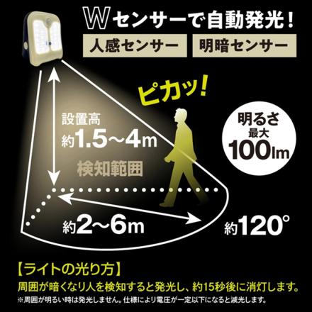 オンロード センサーライト ソーラー充電式クリップ型センサーライト（クリッパアクティブ） OL-338D 屋外 防犯 LED