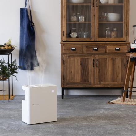 サンカ パワースチーム式加湿器 SSH-8000WH ホワイト サーキュレーター搭載