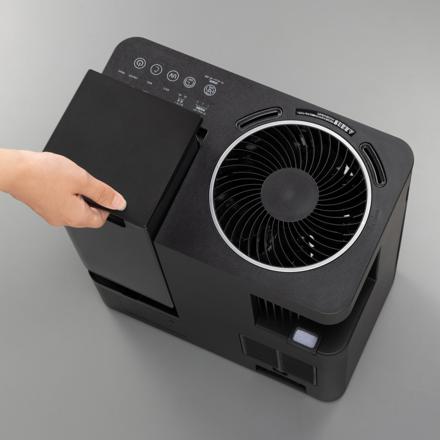 サンカ UVパワースチーム式加湿器 SSH-8100UVBK ブラック サーキュレーター搭載