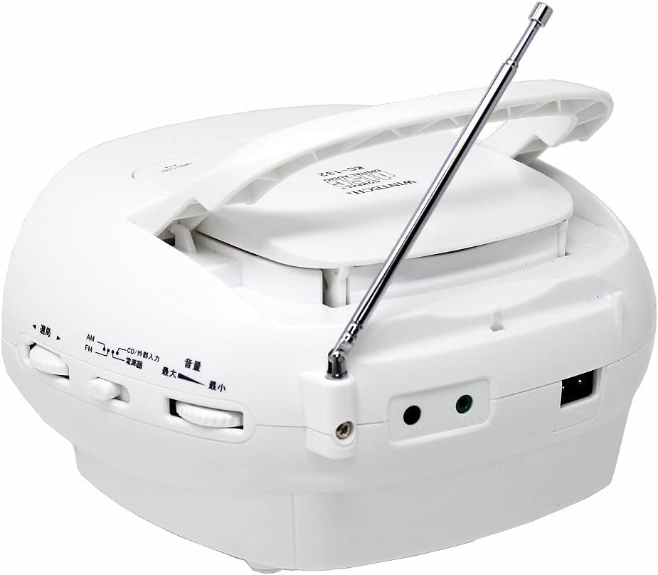 WINTECH CDラジオ KC-132W ホワイト