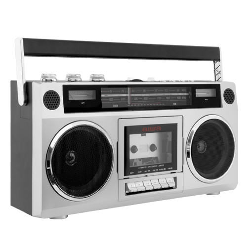 aiwa ラジオカセットプレイヤー audio-G RCP1 GAA4-RCP0001シルバー アイワ