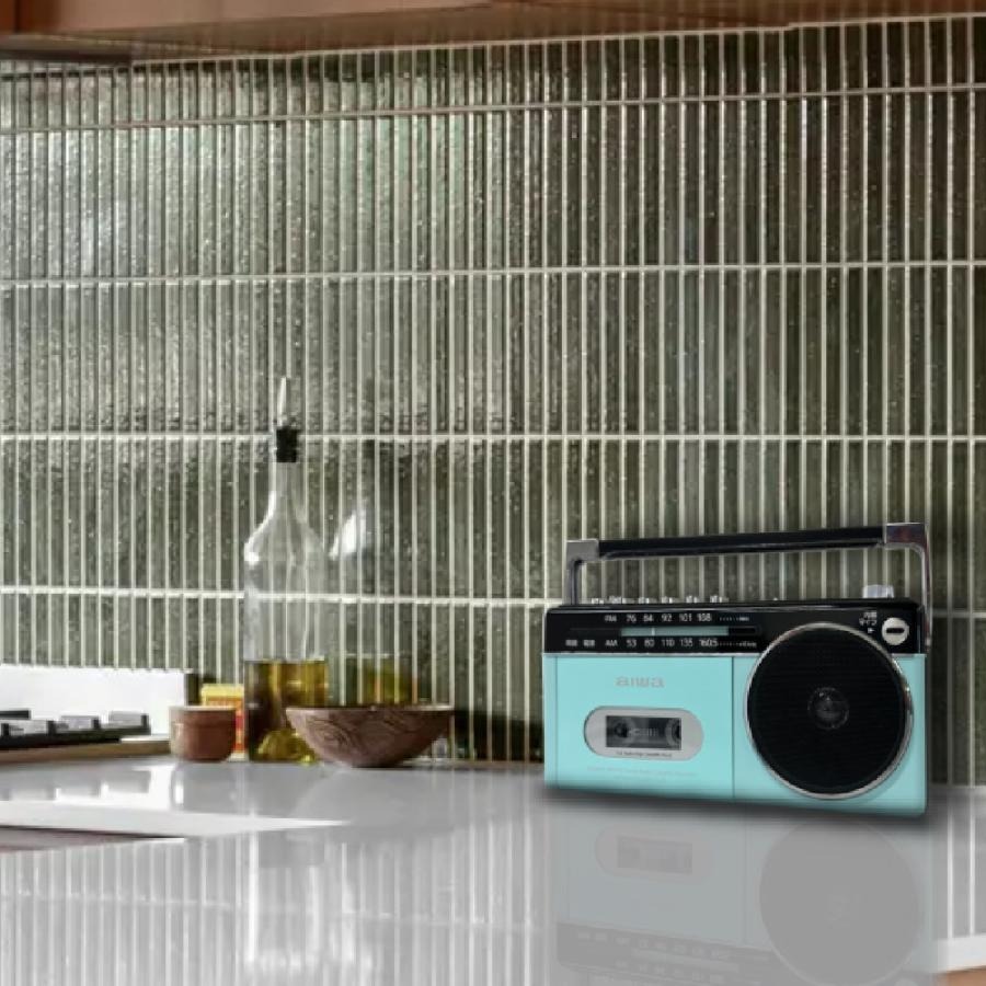 aiwa アイワ ラジカセ audio-G RCP3 パステルグリーン Bluetooth ワイドFM GAA4-RCP0003